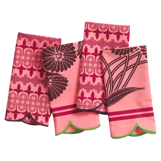 Elena Napkin Set - Hibiscus