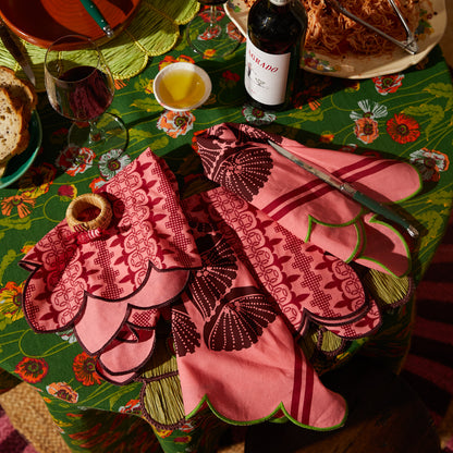 Elena Napkin Set - Hibiscus