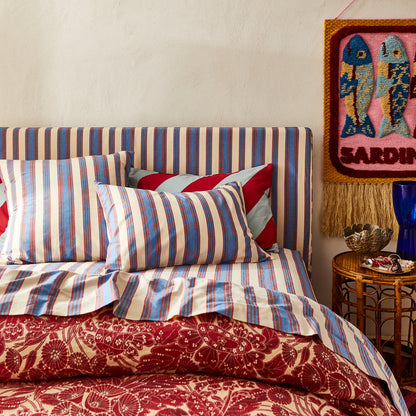 Selene Cotton Pillowcase Set - Azure