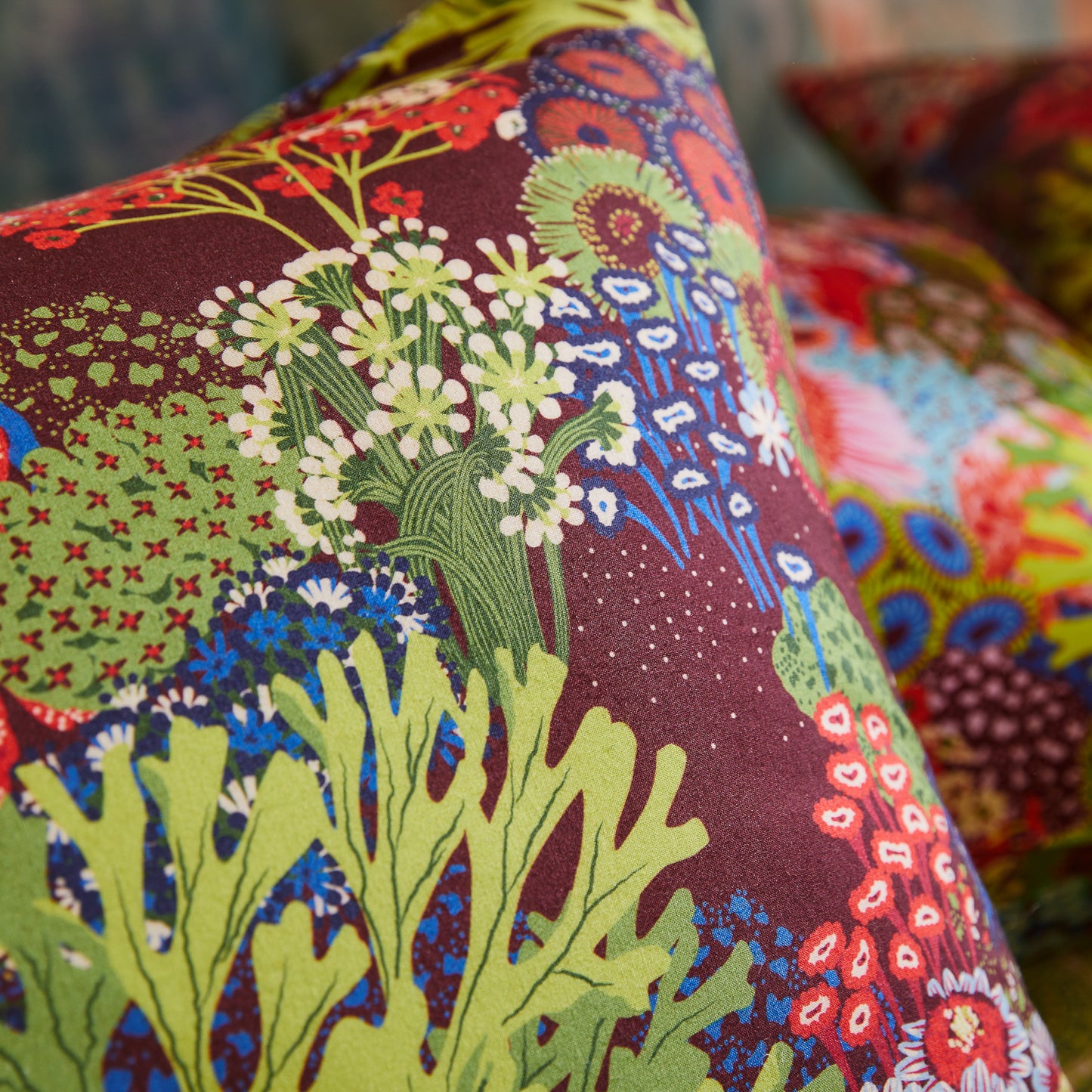 Cora Cotton Pillowcase Set - Garnet