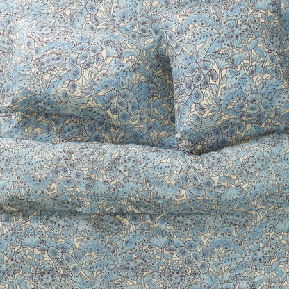 Lucia Linen Pillowcase Set - Cerulean