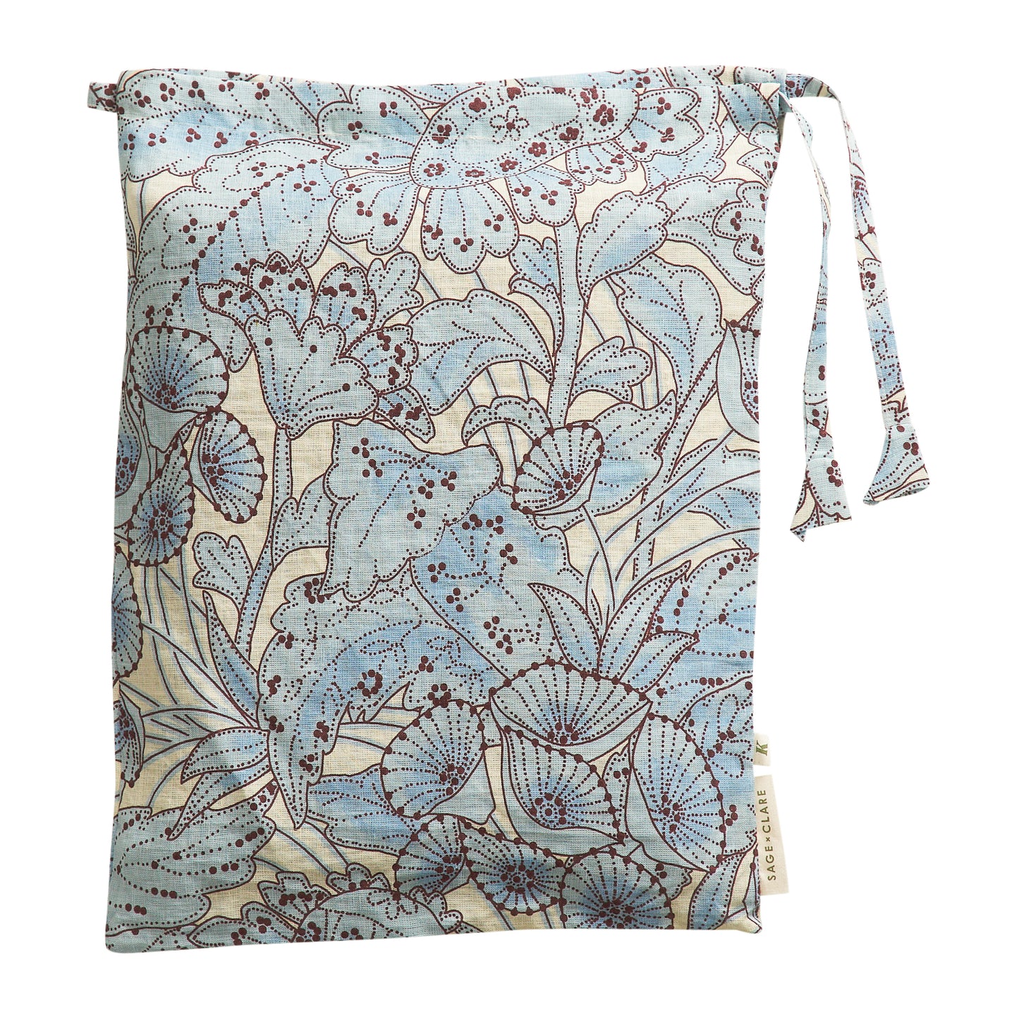 Lucia Linen Pillowcase Set - Cerulean