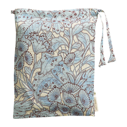 Lucia Linen Pillowcase Set - Cerulean