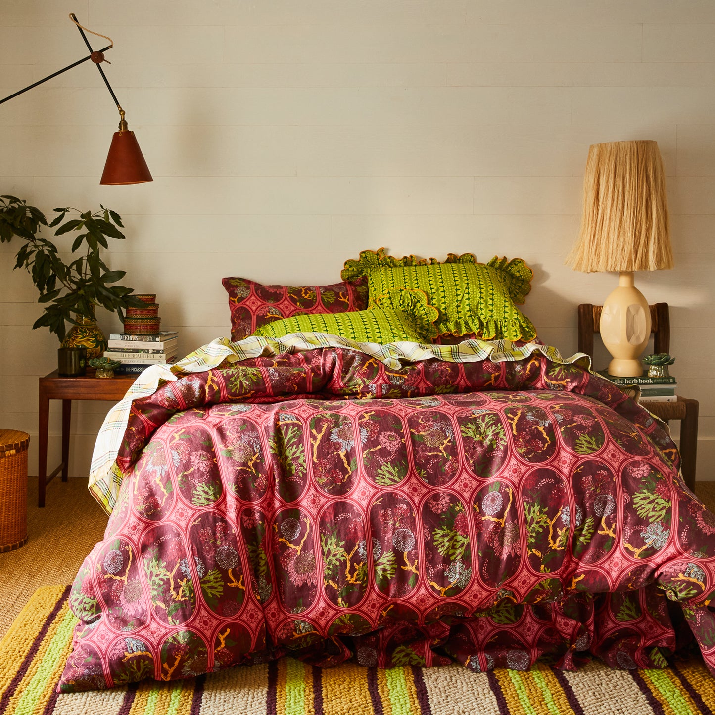 Esme Cotton Pillowcase Set - Anise