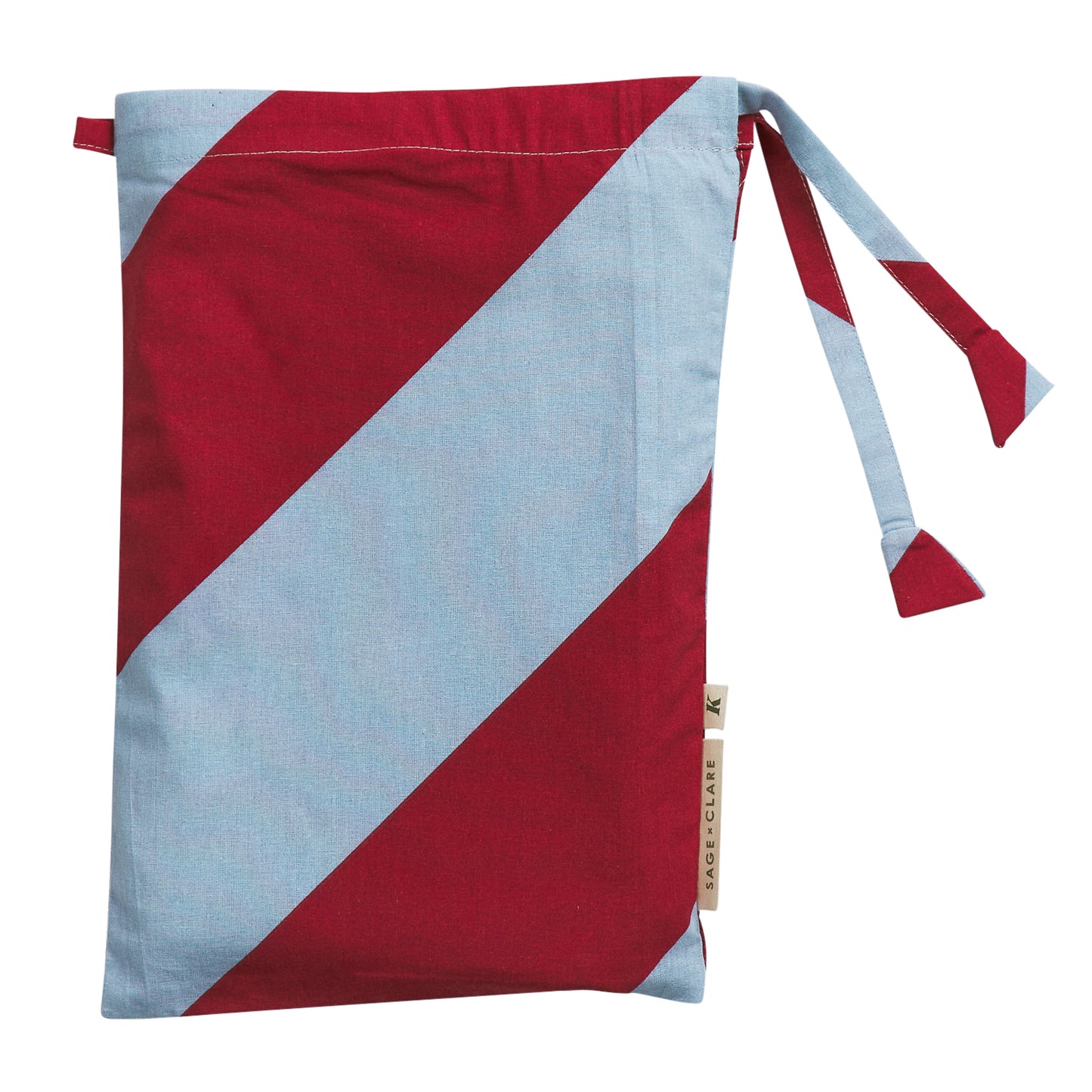 Clarice Cotton Pillowcase Set - Crimson