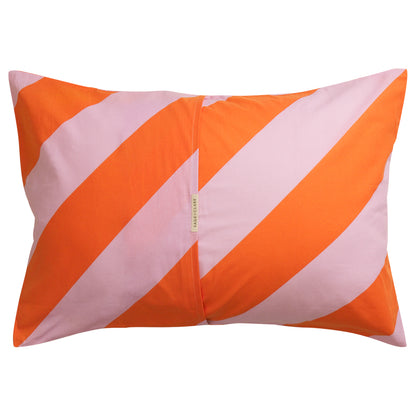 Clarice Cotton Pillowcase Set - Flame