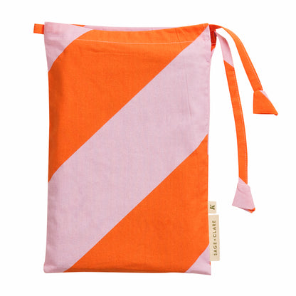 Clarice Cotton Pillowcase Set - Flame