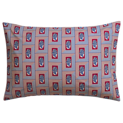 Antonella Cotton Pillowcase Set - Crimson