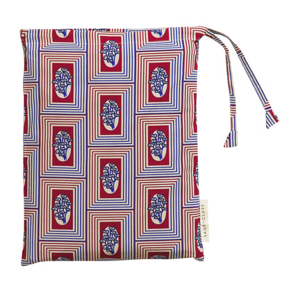 Antonella Cotton Pillowcase Set - Crimson