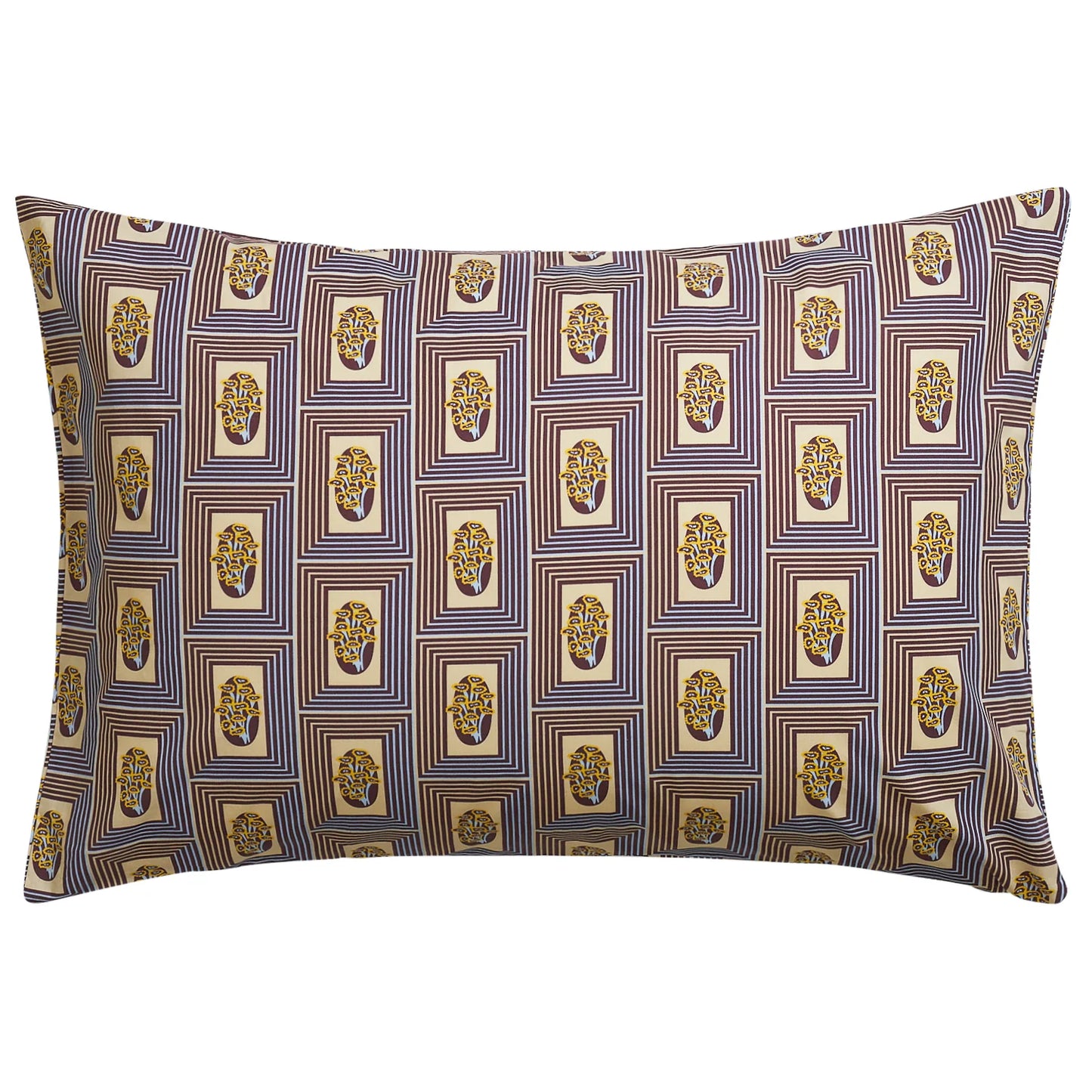 Antonella Cotton Pillowcase Set - Garnet