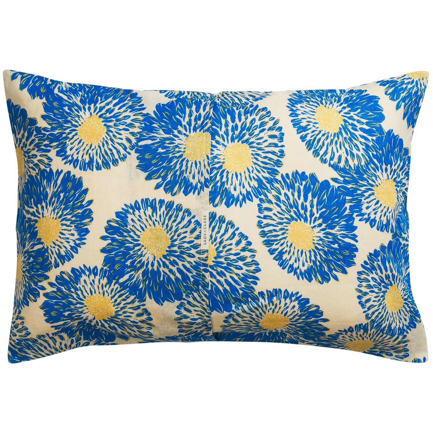 Isabella Linen Pillowcase Set - Azure