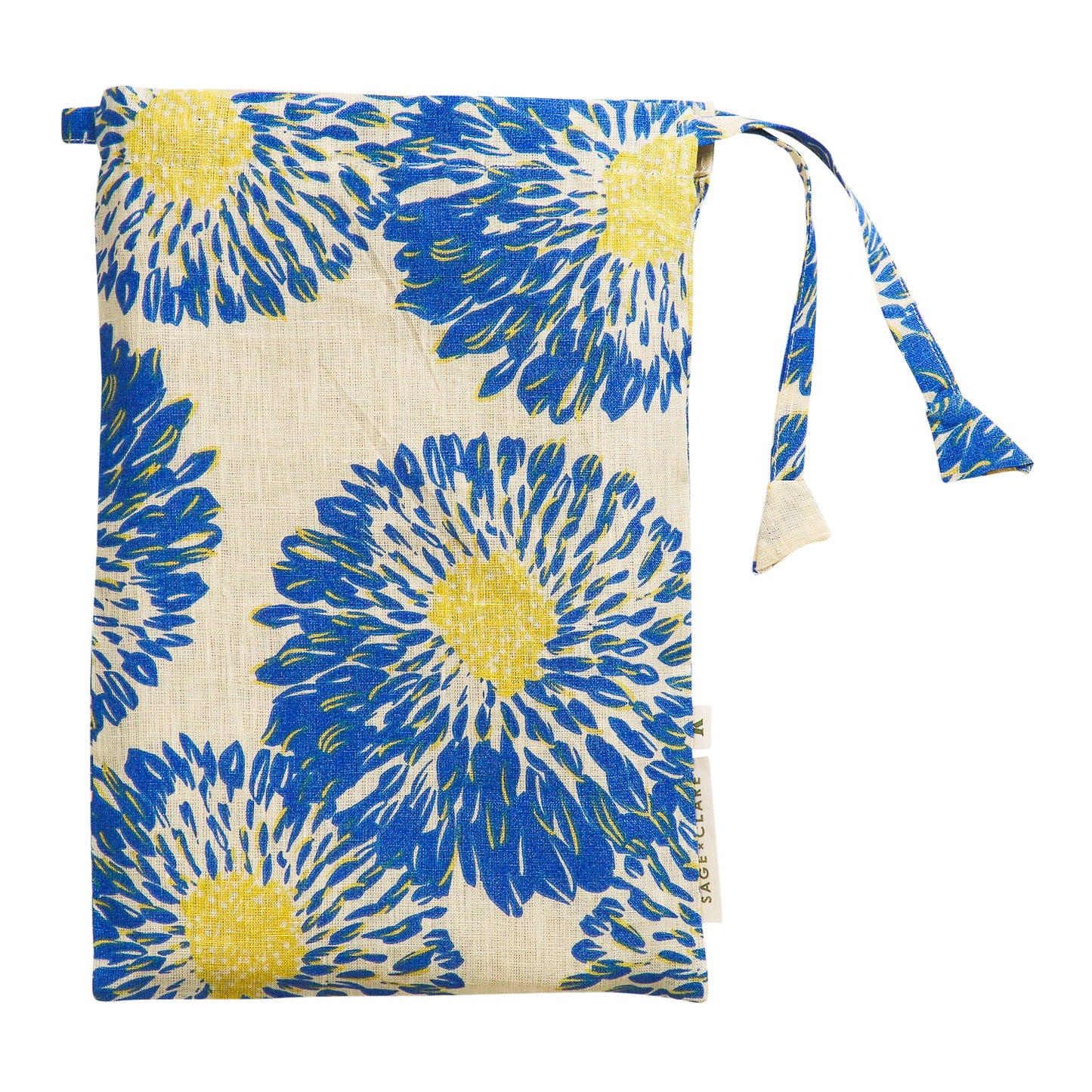 Isabella Linen Pillowcase Set - Azure