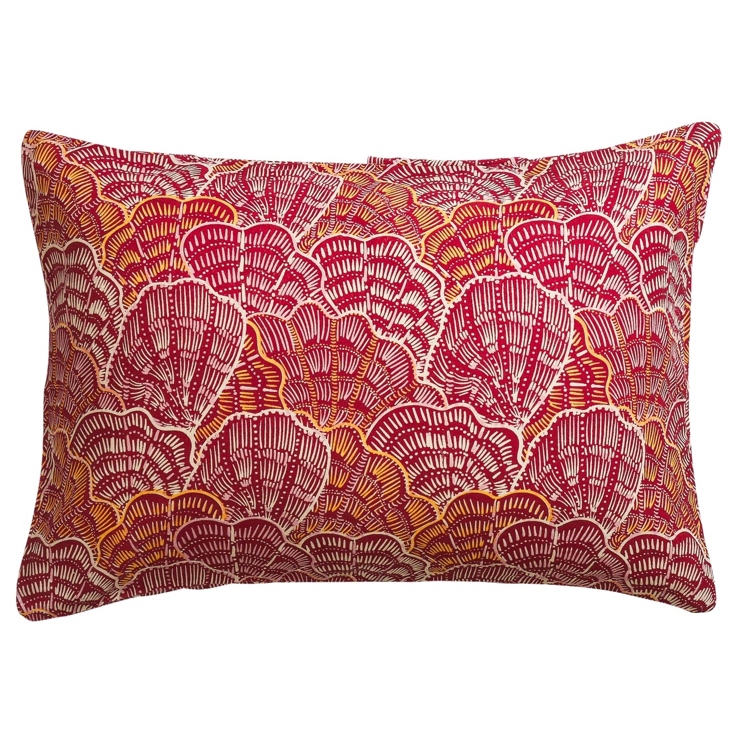 Claudelle Linen Pillowcase Set - Crimson