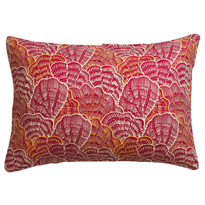 Claudelle Linen Pillowcase Set - Crimson