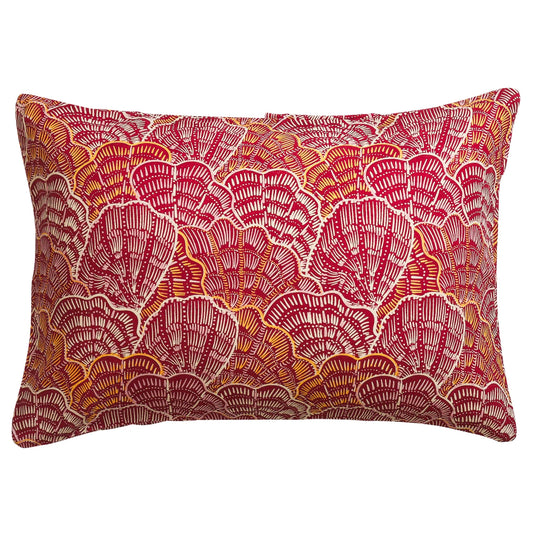 Claudelle Linen Pillowcase Set - Crimson