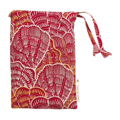 Claudelle Linen Pillowcase Set - Crimson