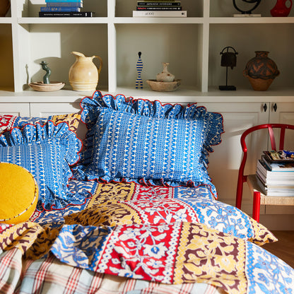 Esme Cotton Pillowcase Set - Azure