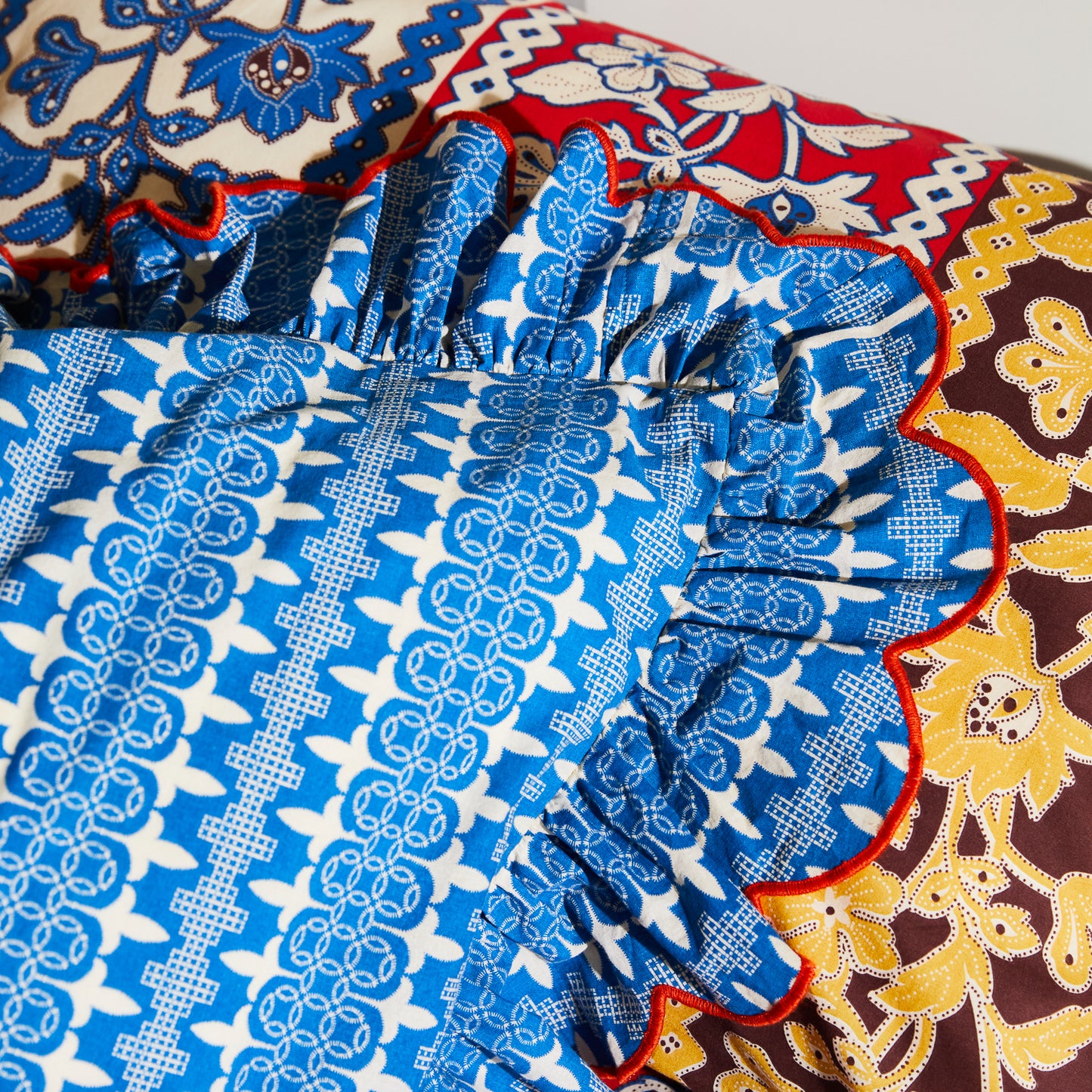 Esme Cotton Pillowcase Set - Azure