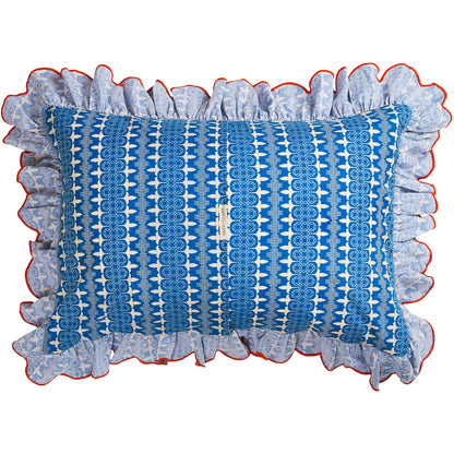 Esme Cotton Pillowcase Set - Azure