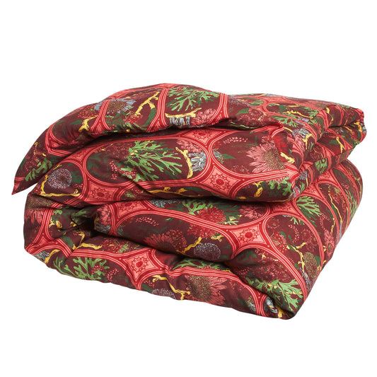 Naia Linen Quilt Cover - Garnet