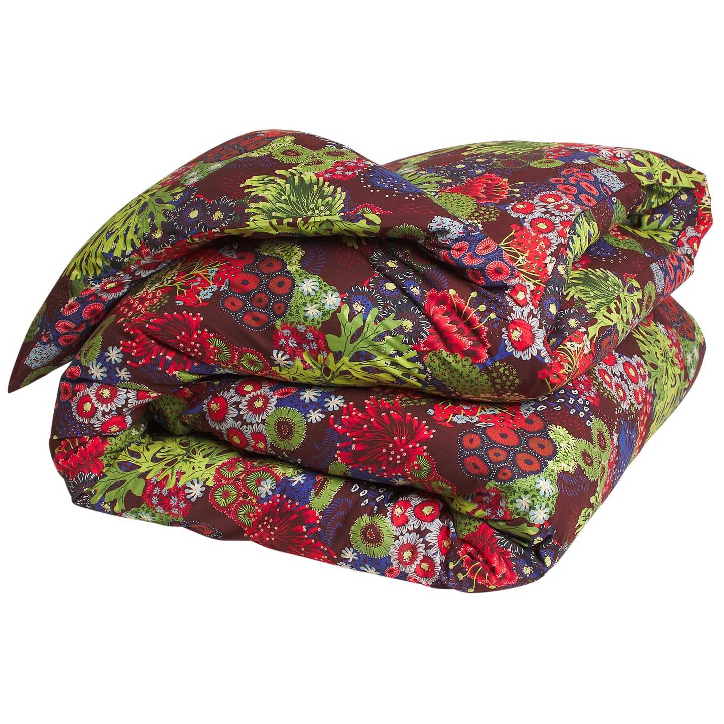 Cora Cotton Quilt Cover - Garnet