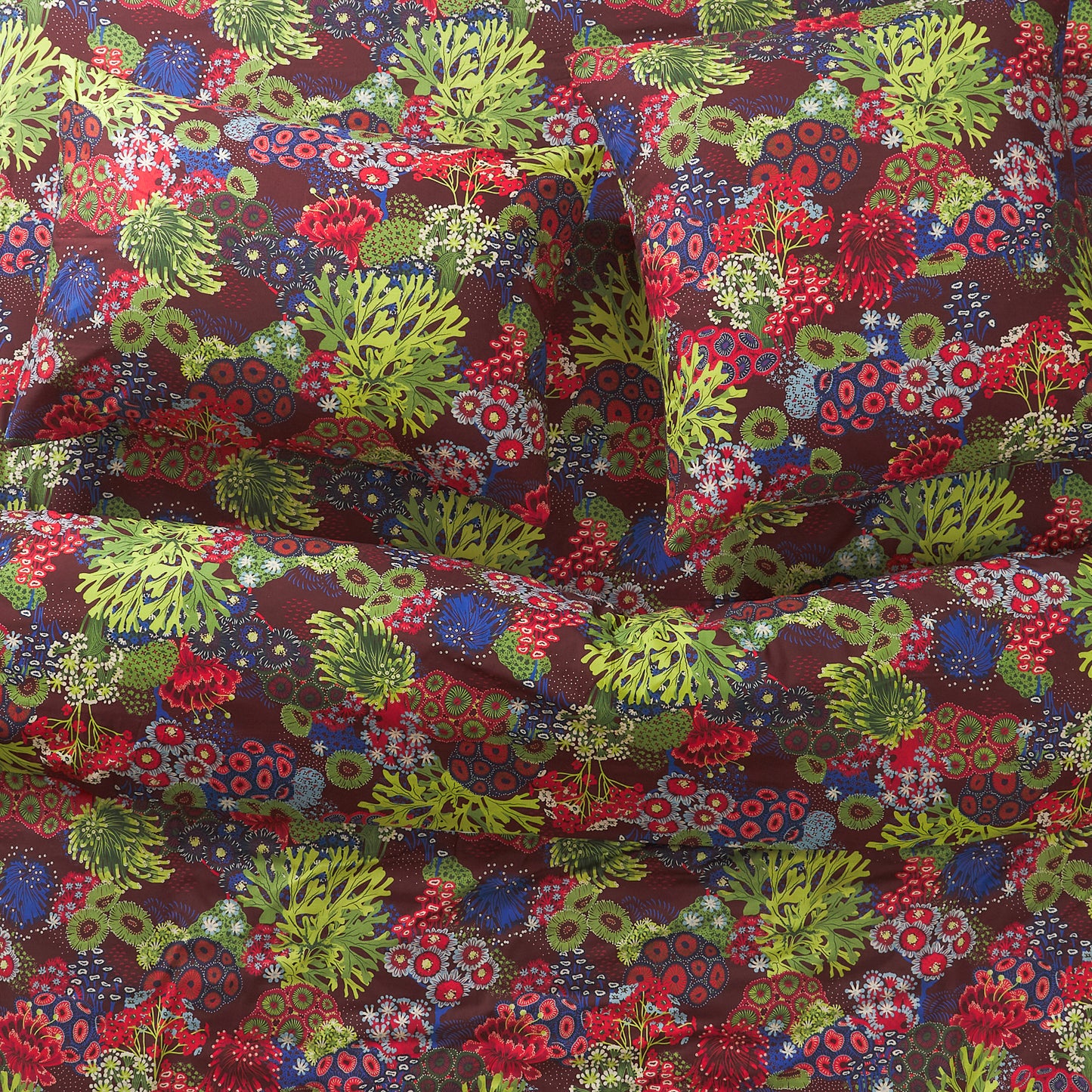 Cora Cotton Quilt Cover - Garnet