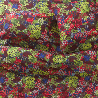 Cora Cotton Quilt Cover - Garnet