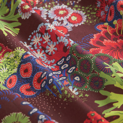 Cora Cotton Quilt Cover - Garnet