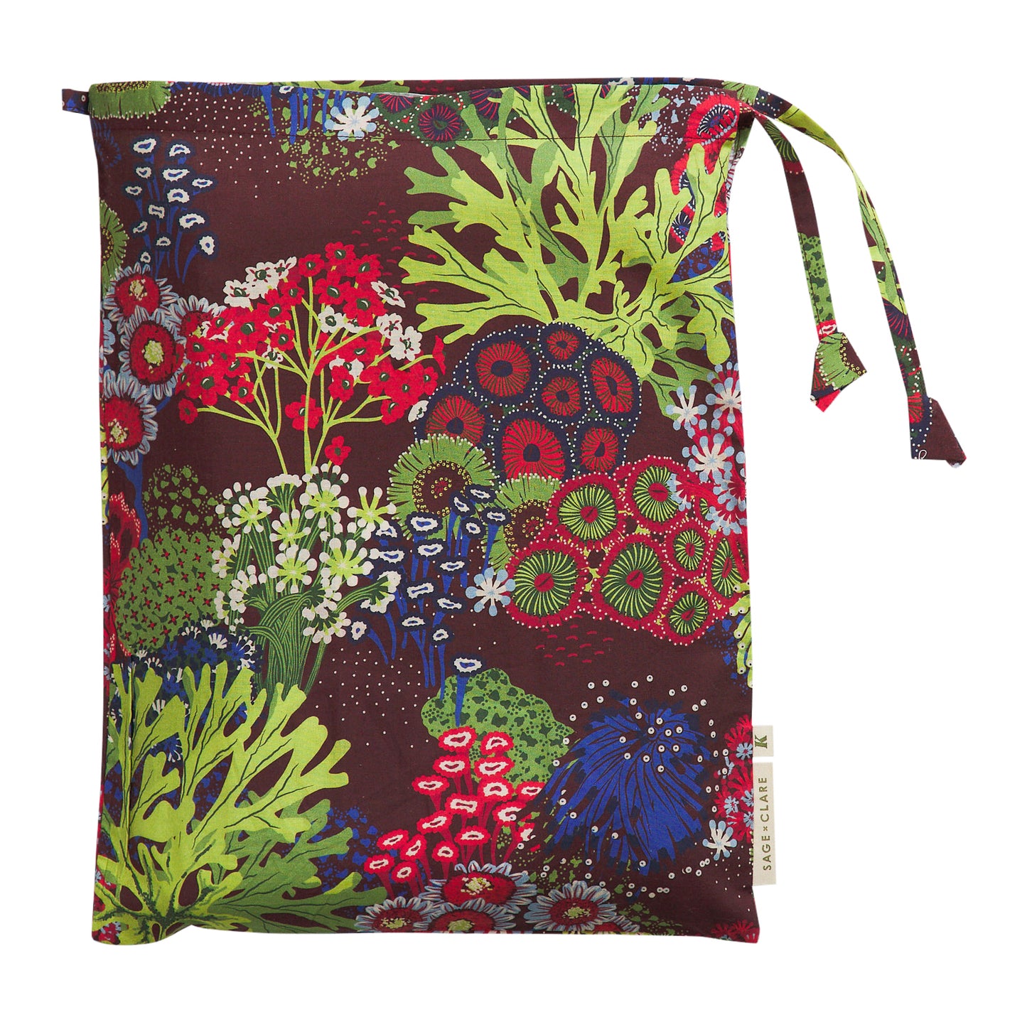 Cora Cotton Quilt Cover - Garnet