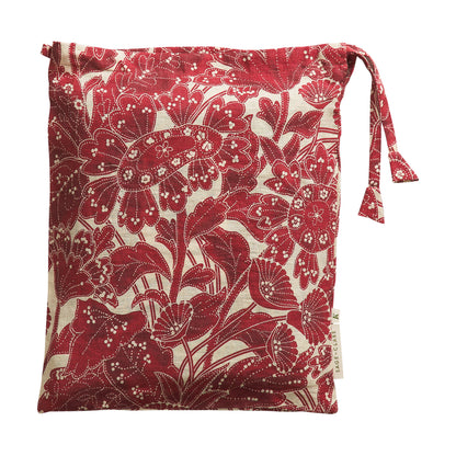 Lucia Linen Quilt Cover - Crimson