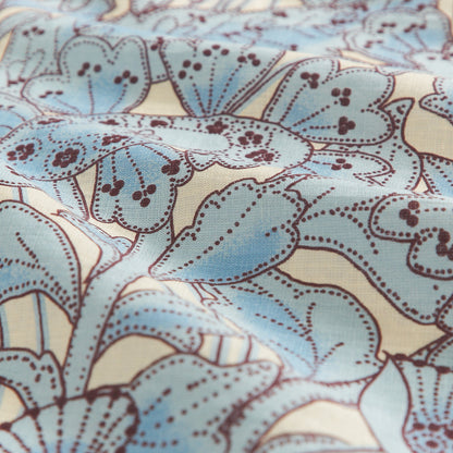 Lucia Linen Quilt Cover - Cerulean