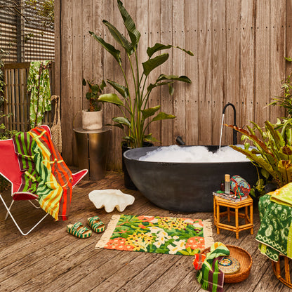 Francesca Bath Mat - Kelp