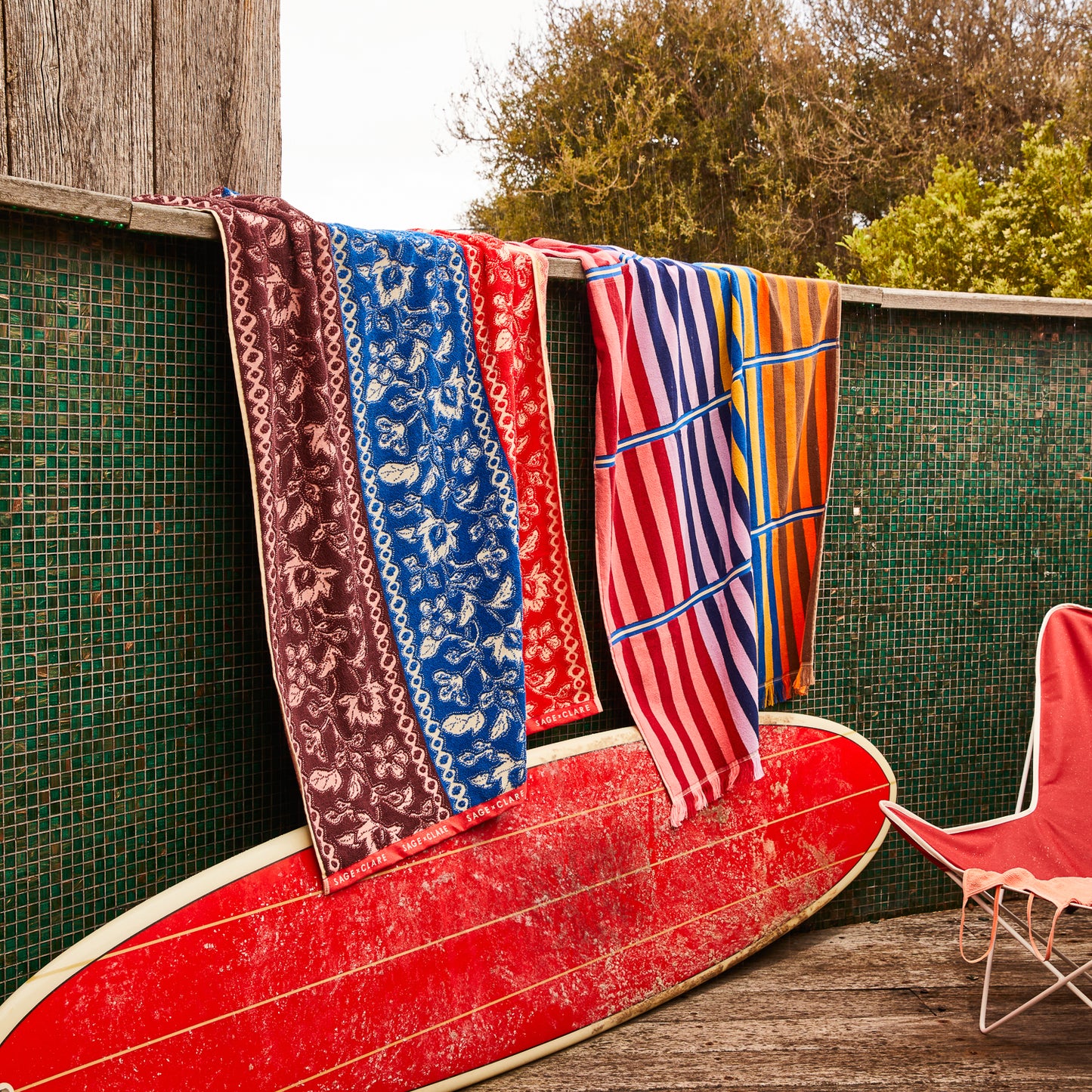 Chiara Bath Sheet - Azure