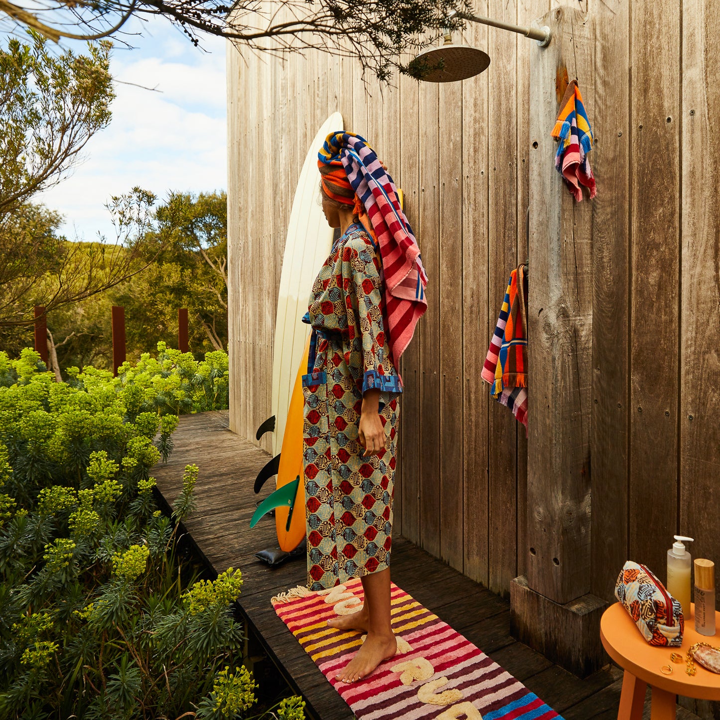 Chiara Bath Sheet - Azure