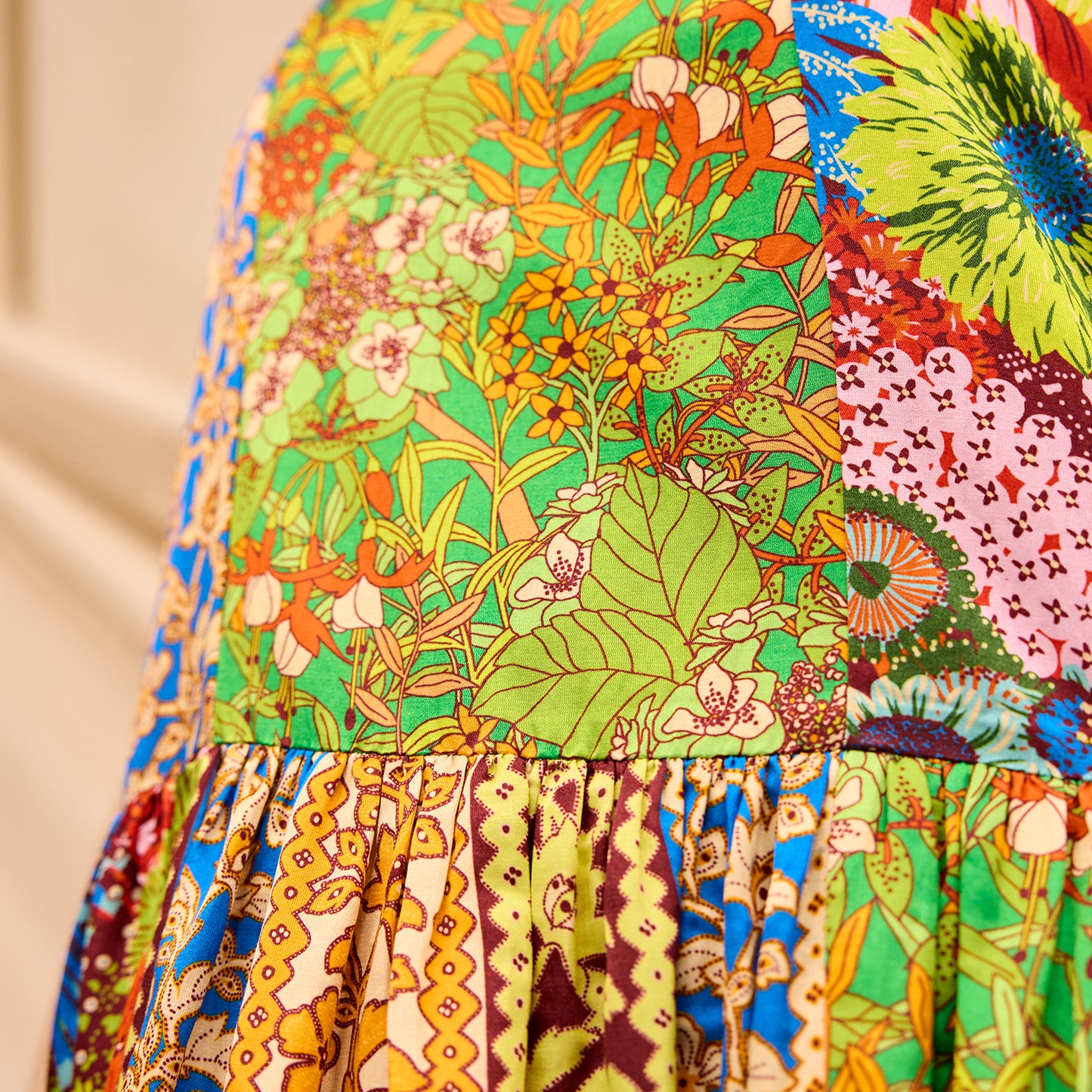 Claudia Patchwork Dress