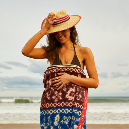 Luce Straw Hat - Vermillion