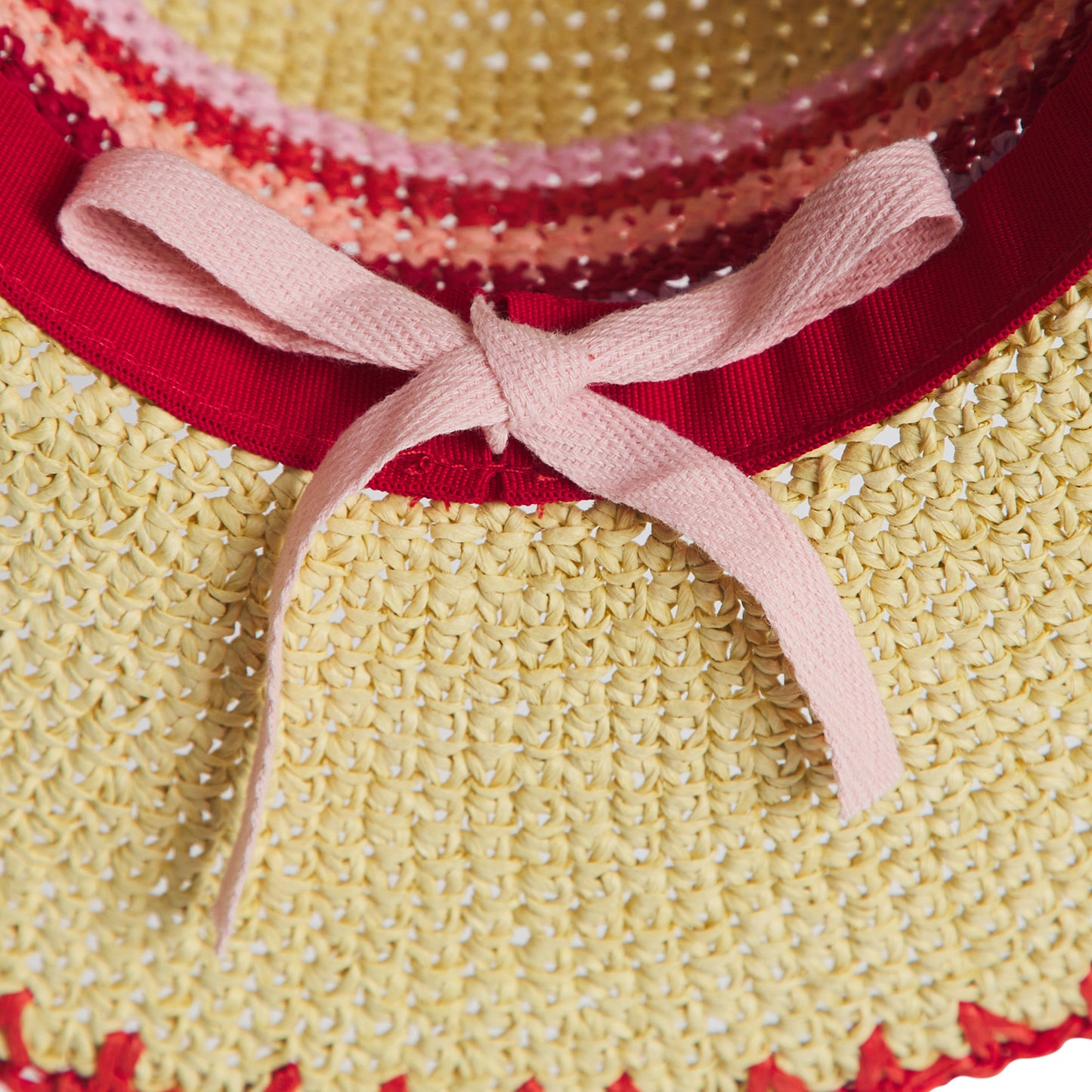 Luce Straw Hat - Vermillion