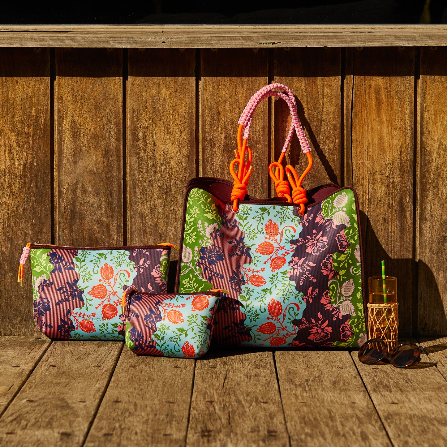 Leilani Tote Bag - Garnet