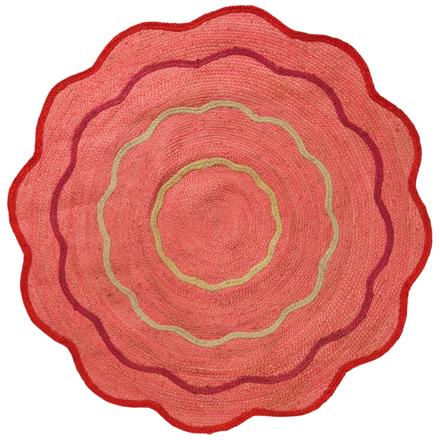 Alessa Jute Rug - Hibiscus
