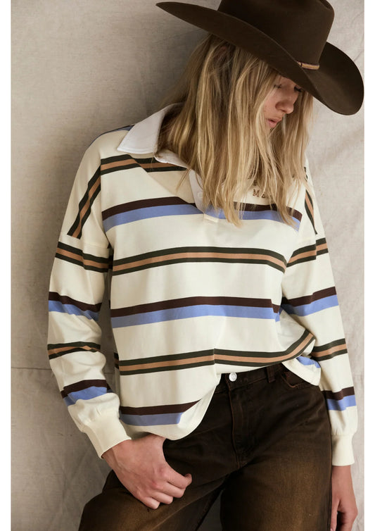 Jersey Blue + Brown