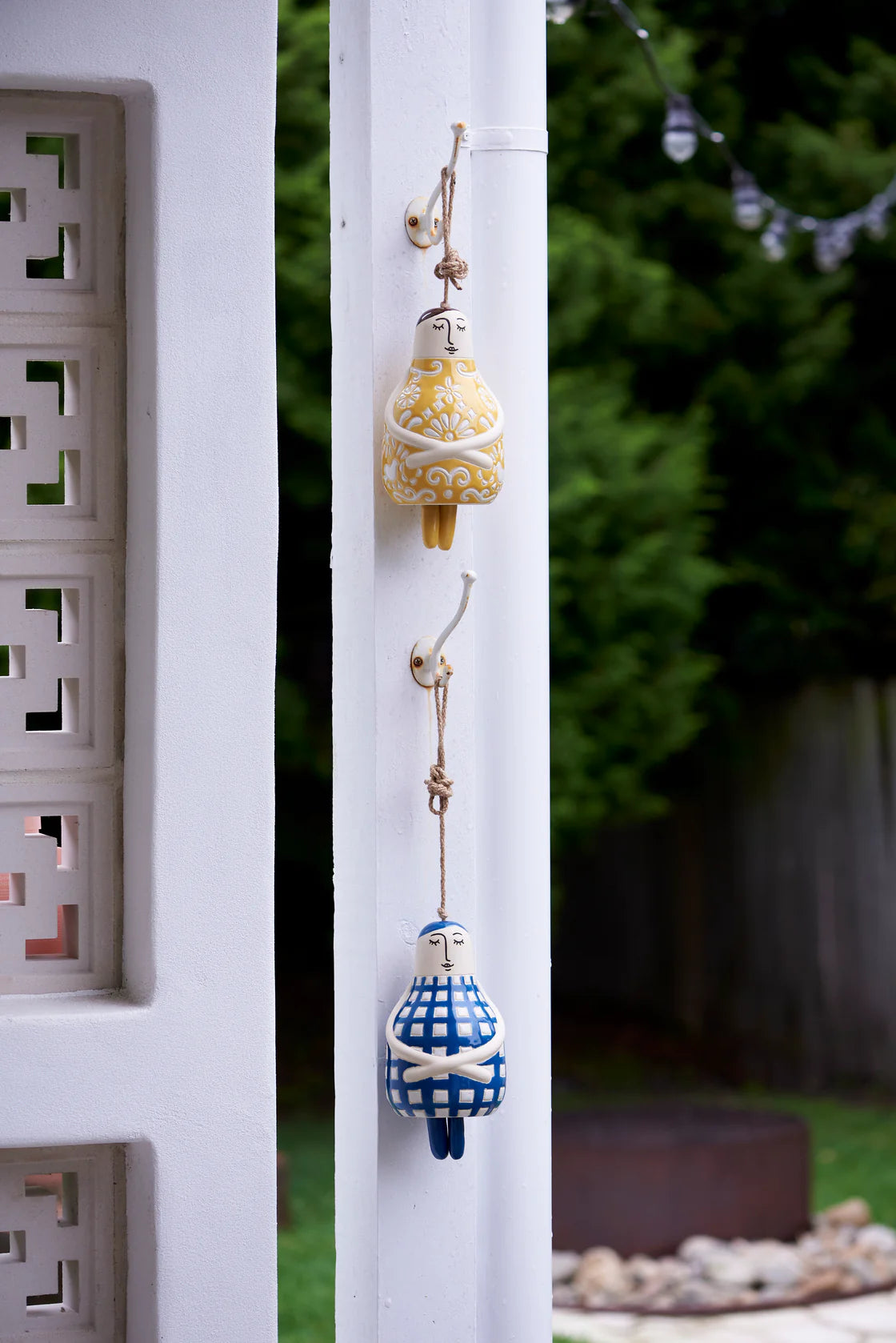 Nonna Blue Check Bell