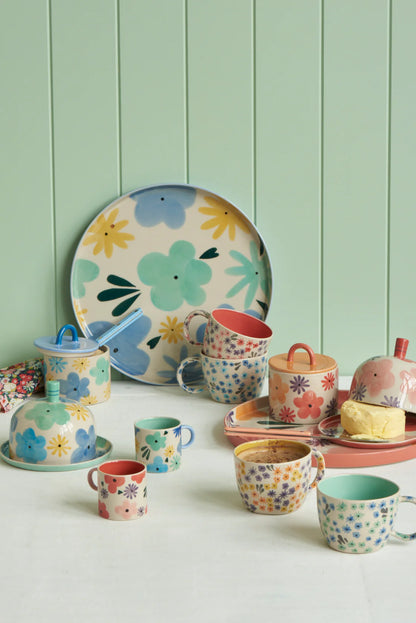 Ditsy Platter Blue