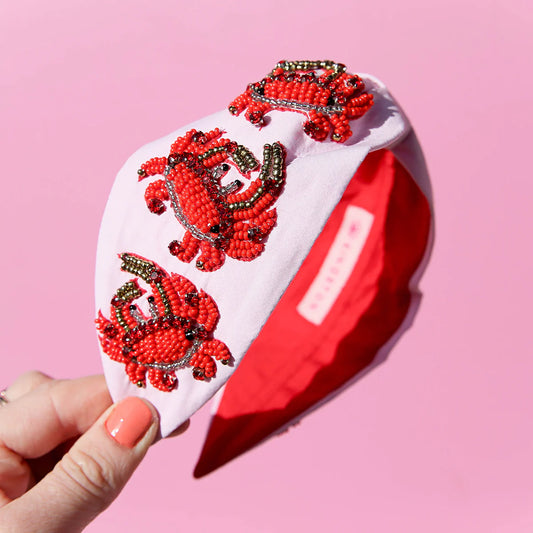 Crabby Beaded Headband