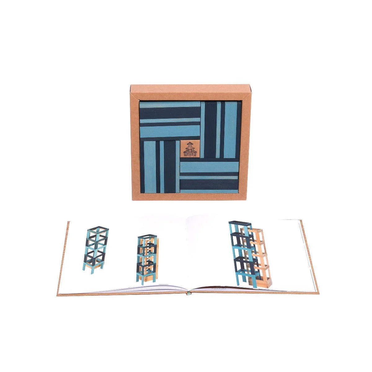 Blocks Building Planks & Art Book - Blue