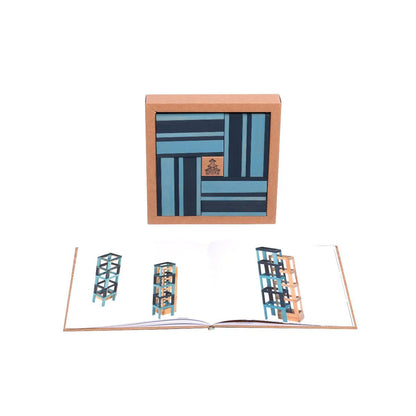 Blocks Building Planks & Art Book - Blue