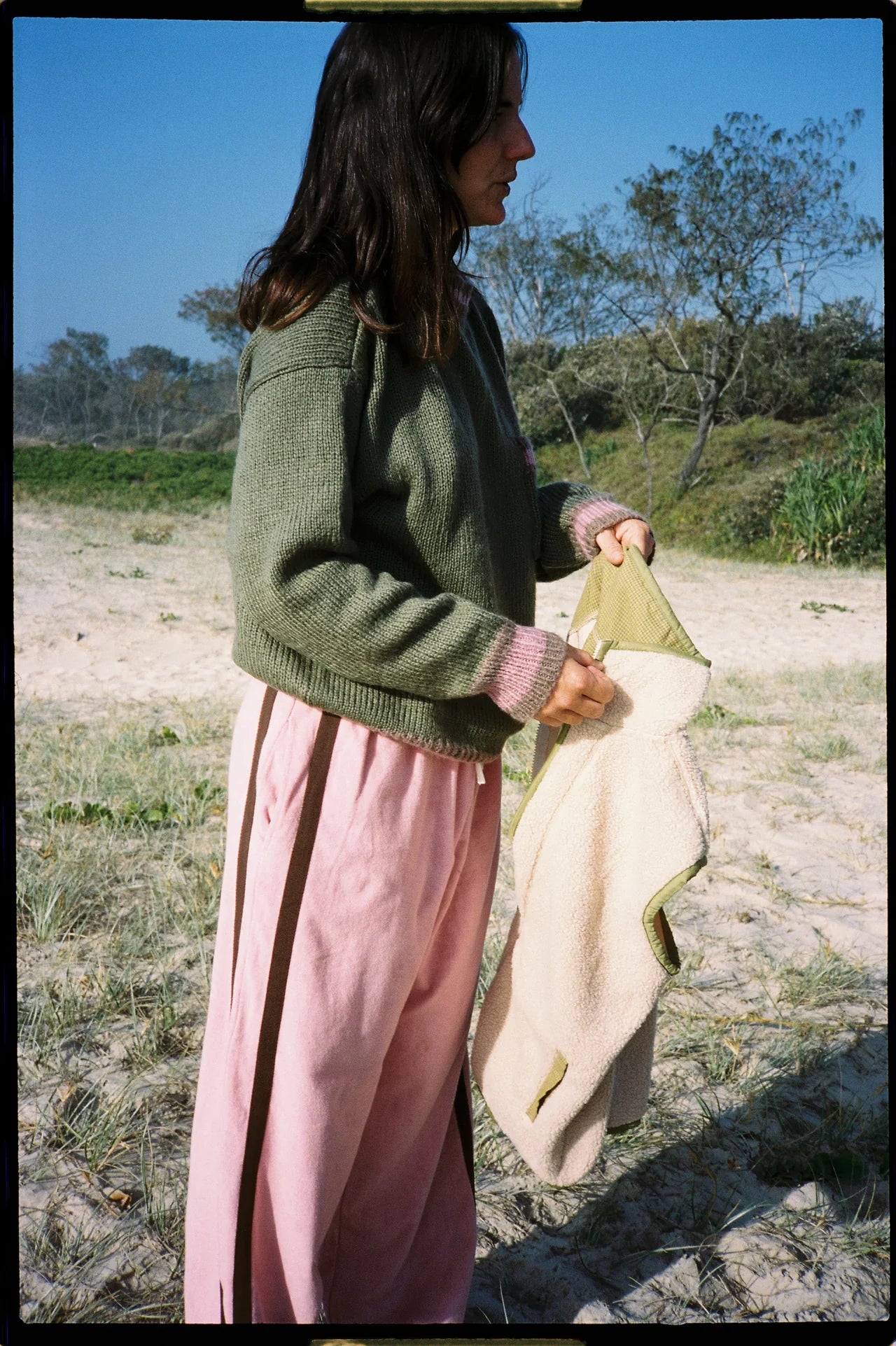 Knit Jumper ~ Khaki Pink