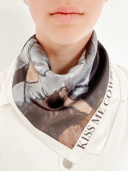 Silk Bandana - Kiss Me Cowboy