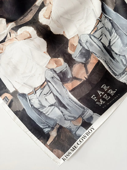 Silk Bandana - Kiss Me Cowboy