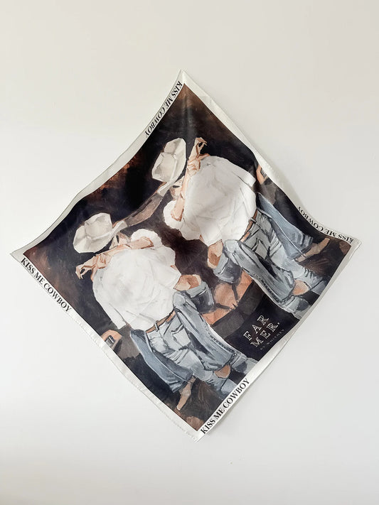 Silk Bandana - Kiss Me Cowboy