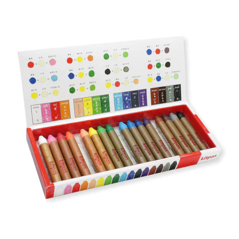 Kitpas Medium Stick Crayons 16pk